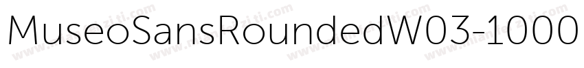 MuseoSansRoundedW03-1000 Regular字体转换